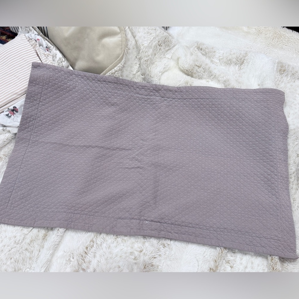 Restoration Hardware Lilac Quilted Sham King Size